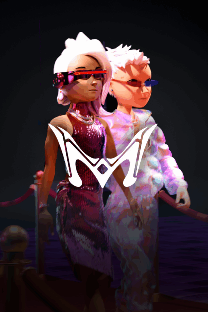 3D visuals and animation created for the Metaclub project, featuring stylized characters and dynamic scenes within a digital club environment